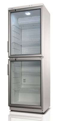 Холодильна вітрина Snaige, 173x60х60, 350л, полок - 5, зон - 1, бут-154, 2дв., ST, алюмін.двері, біл
