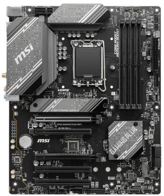 Материнcька плата MSI B760 GAMING PLUS WIFI s1700 B760 4xDDR5 M.2 HDMI DP WiFi BT ATX