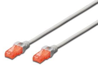 Патч-корд DIGITUS CAT 6 UTP, 1м, AWG 26/7, CCA, PVC, сірий