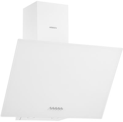 Витяжка ARDESTO похила HCH-F1300WG, 60см, 900м3ч,  скло, 2х1Вт LED, кнопкове, білий
