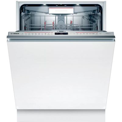 Посудомийна машина Bosch вбудована, 14компл., C, 60см, дисплей, 3й кошик, Zeolith, білий