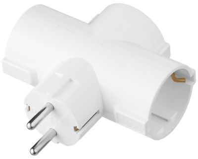 Розгалуджувач мережевий 2E 3xТипF, 16A, білий