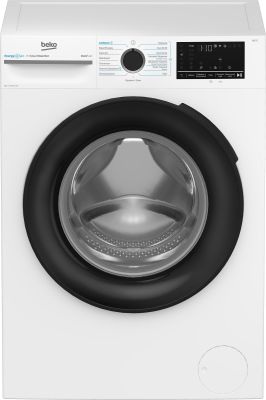 Пральна машина Beko фронтальна, 8кг, 1400, A, 55см, дисплей, інвертор, пара, білий