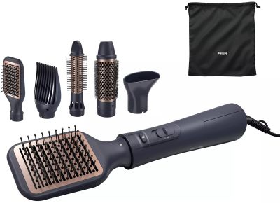 Фен-щітка Philips 5000 Series 1000Вт, 3 режими, іонізація, 5 насадок, синій