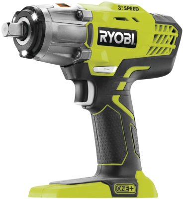 Гайковерт ударний акумуляторний Ryobi ONE+ R18IW3-0 18В 400Нм 2900об/хв 1/2" 3 швидкості 1.6кг без А