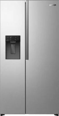 Холодильник SBS Gorenje, 179х62х91см, 2 двері, 347(181)л, А+, NF+, Інв., Зона св-ті, диспенсер, Внут
