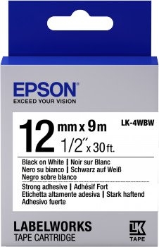 Картридж зі стрічкою Epson LK4WBW принтерів LW-300/LW-400/LW-400VP/LW-600P/LW-700/LW-Z710/LW-900P/LW