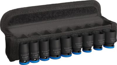 Набір ударних торцевих головок Bosch Professional Standart 1/4" 25мм 9шт