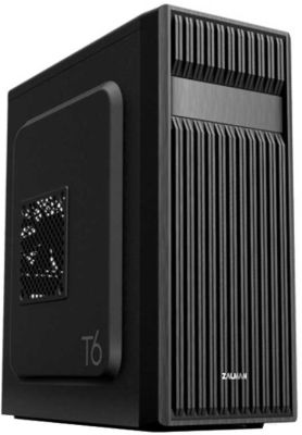 Корпус Zalman T6 без БЖ, 1xUSB3.0, 2xUSB2.0, 1x120мм, VGA 280мм, ATX, чорний