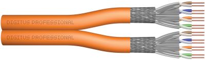 Кабель "вита пара" DIGITUS CAT 7 S-FTP, 1000м, AWG 23/1, LSZH, помаранчевий