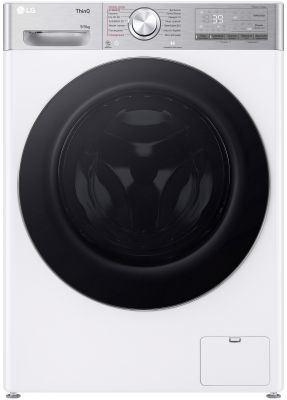 Прально-сушильна машина LG фронтальна, 9(5)кг, 1200, А, 48см, дисплей, пара, інвертор, EcoHybrid, бі