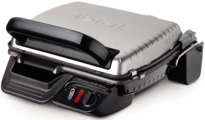 Гриль Tefal прижимний Ultracompact 2000Вт, темп. режимів-3, з`ємні пластини, розкриття на 180°, мета