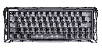 Клавіатура магнітна GravaStar Mercury V60 60keys, UFO Magnetic Gaming, 8K, USB-A, RGB, Onyx Crystal