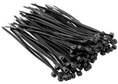 Хомут-стяжка Top Tools, пластик, 2.5x100мм, чорний, 100шт