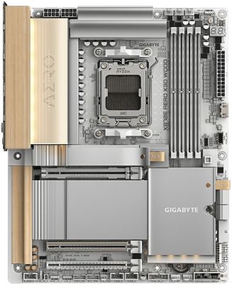 Gigabyte Матенинська плата X870E AERO X WOOD sAM5 X870 M.2 4xDDR5 Wi-Fi BT HDMI ATX
