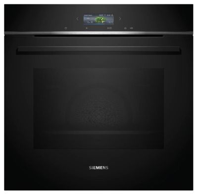 Духова шафа Siemens електрична, 71л, A+, дисплей, конвекція, піроліз, чорний