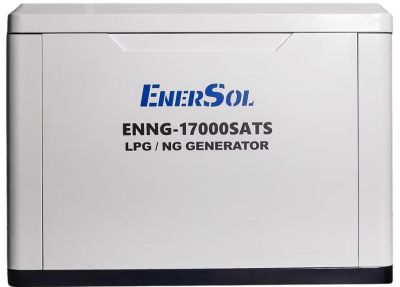 Генератор газовий EnerSol ENNG-17000SATS, LPG\NG, 230В, 15.0-17.0кВт, електростартер, АВР, 345.0кг
