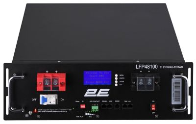Акумуляторна батарея 2E LFP48, 48В, 100А•год, 19" LCD 16S
