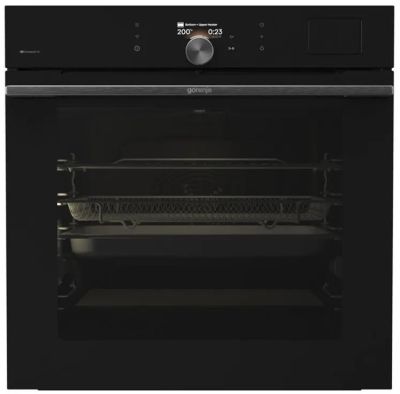 Духова шафа Gorenje електрична, 77л, A+, Wi-Fi, пароварка, дисплей, готув. на різн рівнях, чорний