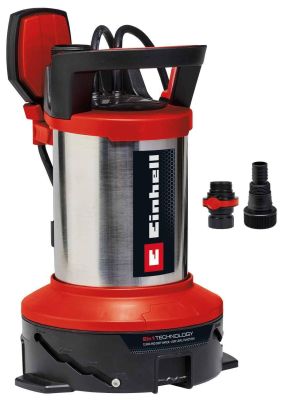 Насос дренажний Einhell GE-DP 7535 N LL ECO 750Вт, 18500л/год, вис. 9м, глиб. 7м, нержавіюча сталь,