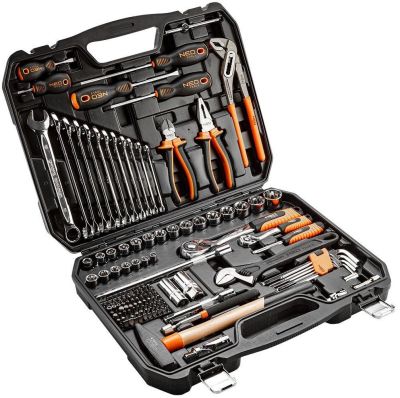 Набір інструментів Neo Tools, універсальний, CrV та S2, 143шт