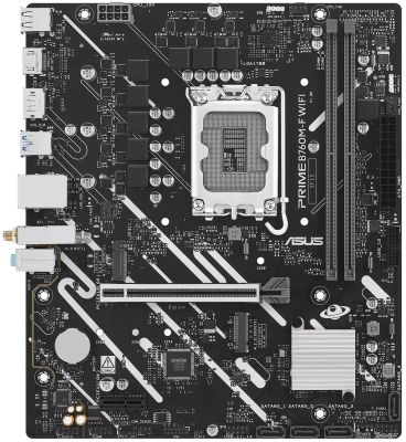 Материнcька плата ASUS PRIME B760M-F WIFI s1700 B760 2xDDR5 M.2 HDMI DP Wi-Fi BT mATX