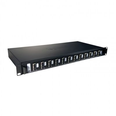 Полка Legrand оптична 19", 1U, висувна, 12хSC конекторів, MM дуплекс, для 24 волокон, LSC3, укомплек