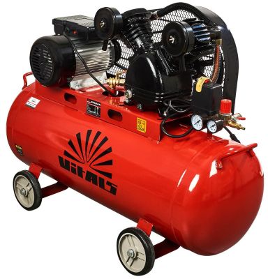 Компресор повітряний Vitals GK100.j65v2-8a 2100Вт, 100л, 280/170л/хв, 8бар, 64.20кг