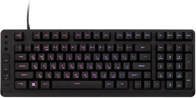 Клавіатура мембранна HyperX Alloy Origins EVE 1800 99key, Red, USB-A, EN/UA, RGB, чорний