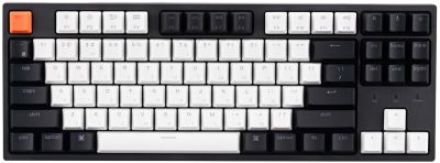 Клавіатура механічна Keychron C1 87Key, Gateron Brown, USB-A, EN/UKR, RGB, чорний
