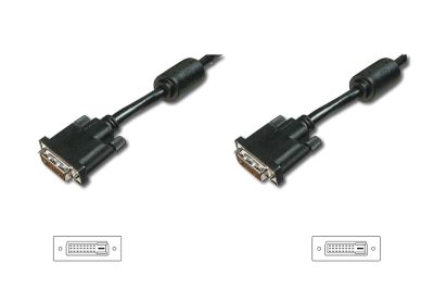 Кабель DIGITUS DVI-D dual link (AM/AM) 3м, чорний