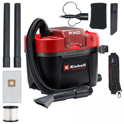 Пилосос професійний акумуляторний Einhell Professional TP-VC 18/10 Li BL 18В 130мбар контейнер 10л в