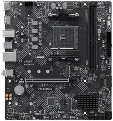 Материнcька плата MSI PRO B550M-B sAM4 B550 2xDDR4 HDMI DP mATX