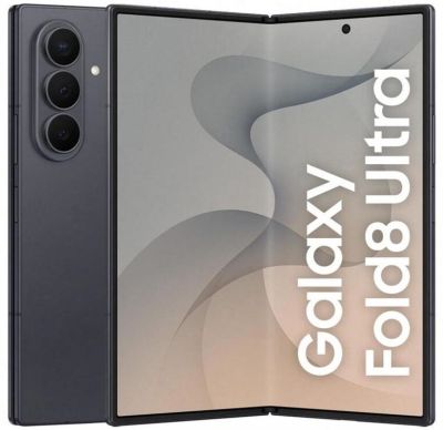 Смартфон Samsung Galaxy Fold 8 Ultra 5G (F976) 8"/6.5" 12/256ГБ, 1SIM, 5000мА•год, графітовий