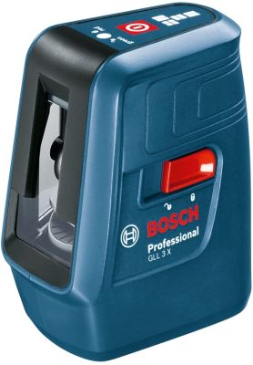 Нівелір лазерний Bosch Professional GLL 3 X до 15м ±0.5мм/м червоний промінь 0.5кг