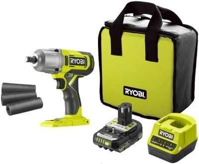 Гайковерт ударний акумуляторний Ryobi ONE+ RIW18-1C20SA3 18В АКБ 1х2А·год 800Нм 2600об/хв 1/2" 3 шви