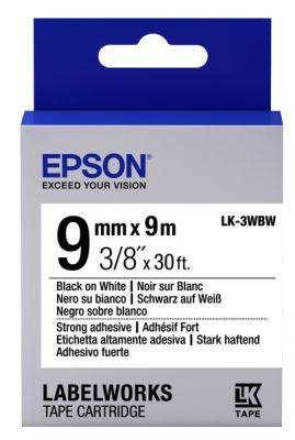 Картридж зі стрічкою Epson LK3WBW принтерів LW-300/LW-400/LW-400VP/LW-600P/LW-700/LW-Z710/LW-900P/LW