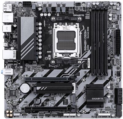 Материнська плата GIGABYTE B840M DS3H sAM5 B840 4xDDR5 M.2 HDMI DP mATX