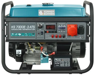 Генератор бензиновий Konner&amp;Sohnen KS 7000E-3 ATS, 400В, 5/5.5кВт, АВР(ATS), електростартер, 82.3кг