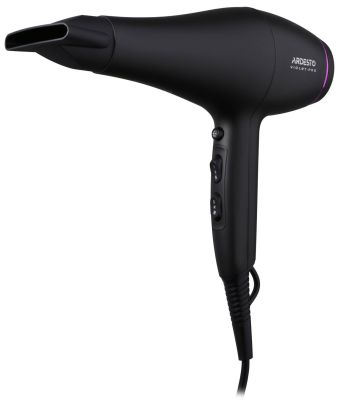 Фен ARDESTO Violet PRO HD-Y222PRO, 1850-2200Вт, 2 швидкості, 3 темп.режима, дифузор, чорний
