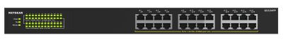 Комутатор NETGEAR GS324PP 24xGE PoE, 380Вт, Некерований