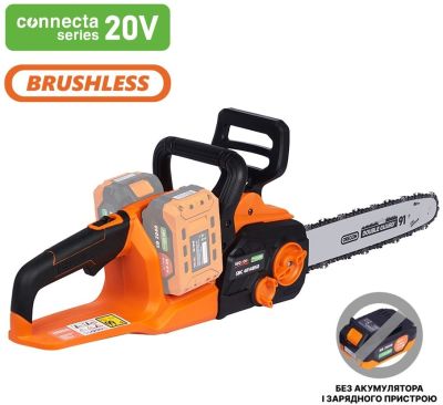 Пила ланцюгова акумуляторна SEQUOIA SBC4014BSO 40В(20В+20В) шина Oregon 35см 3/8" 15.0м/с ЗП 3.68кг