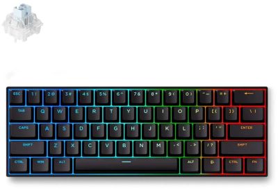 Клавіатура магнітна MCHOSE Ace 60 Pro, Ice Blue, USB-A, RGB, черный