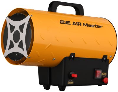 Теплова гармата газова 2E PowerHeat G15, 15кВт, 150м2, 420м3/год, IPX4, жовтий, 3.8кг