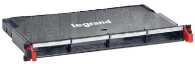 Полка Legrand оптична 19", 1U, висувна модульна для оптичних вставок, неукомплектована