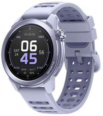 Смарт-годинник Mibro GS Active 2 46мм, 1.32", 466x466, AMOLED, BT 5.3, GPS, 5 ATM, ліловий