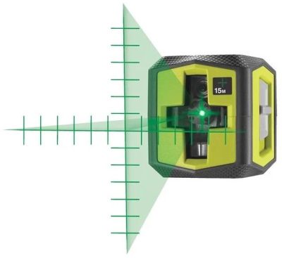 Нівелір лазерний Ryobi RBCLLG2 до 15м ±0.5мм перехресний зелений промінь 0.4кг