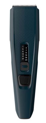 Машинка для стриження  Philips Series 3000, від мережі, роторний мотор, насадок-1, сталь, синій