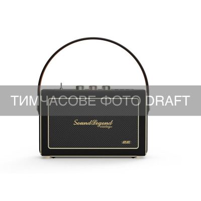 2E Портативна акустична система SoundLegend vintage 80Вт, BT 5.3, TWS, FLAC, MP3, WAV, EQ, PowerBank
