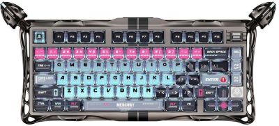 Клавіатура магнітна GravaStar Mercury V75 Pro 80keys, Magnetic Jade Gaming, 8K, USB-A, RGB, Cyberpun